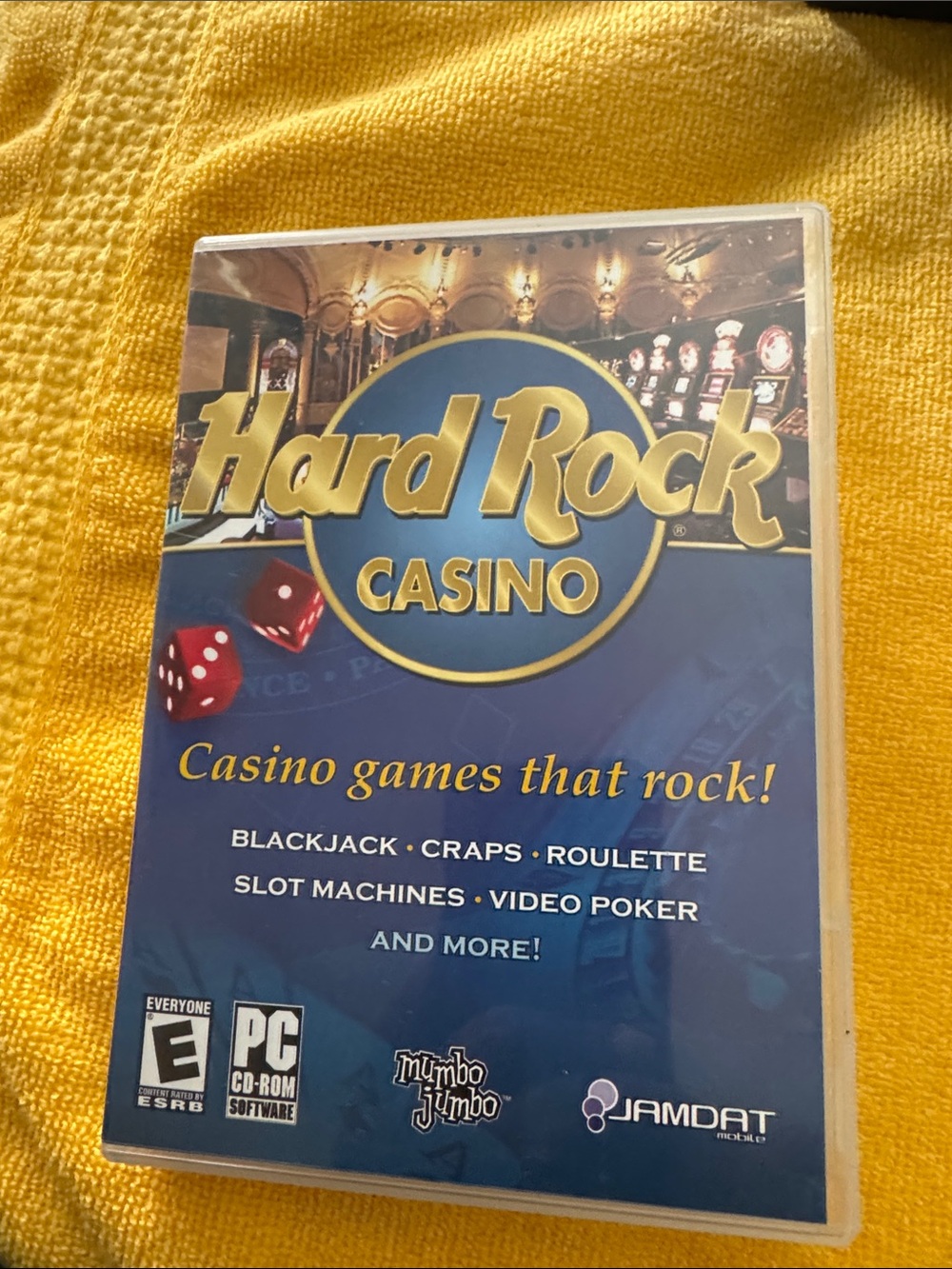 Hard Rock Cafe Casino PC Game - Blue and Gold Packaging